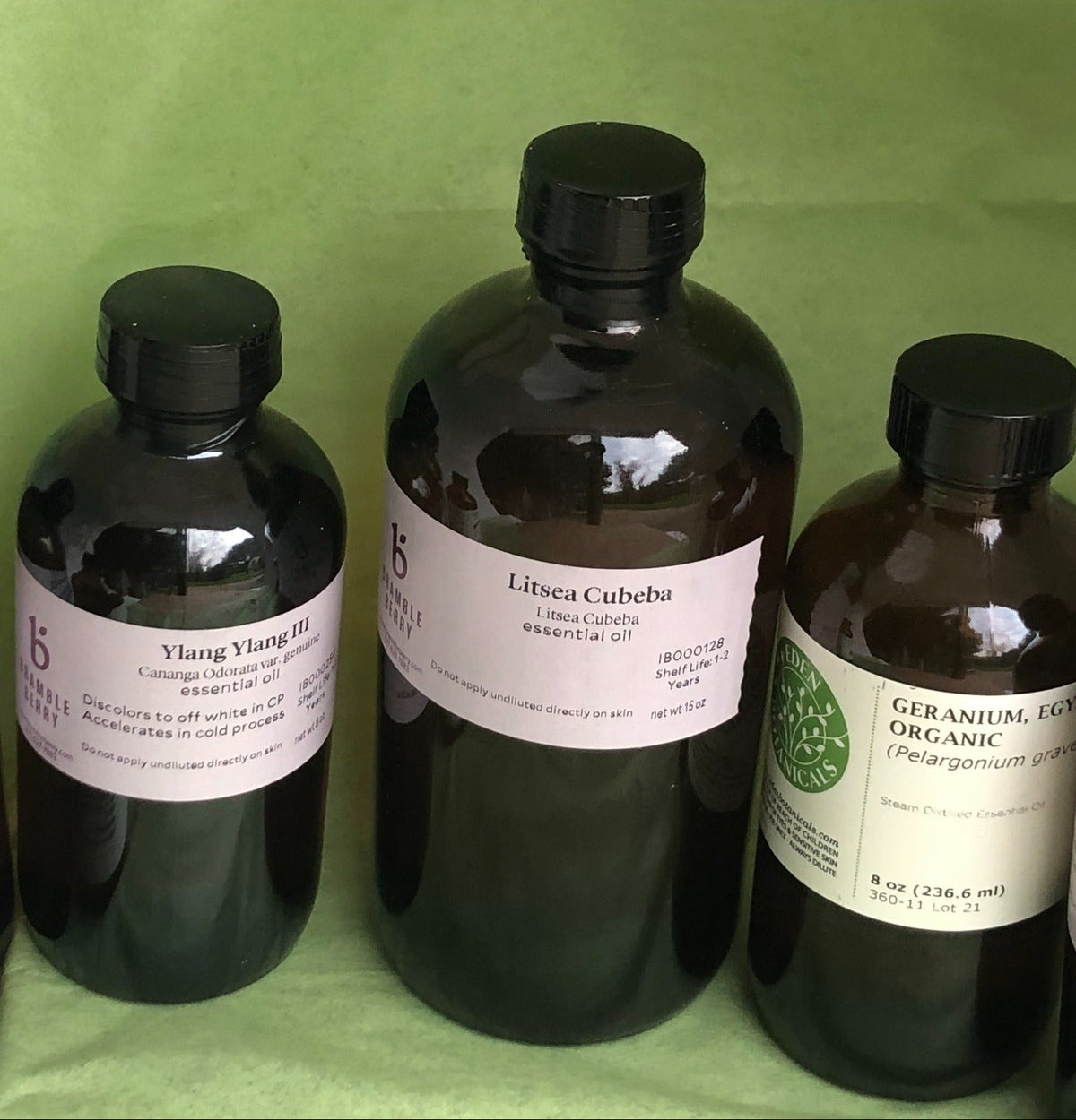 Essential oils featured in RootWise botanical formulations.
